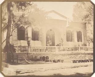 Zerghiandeh. Landhaus des russischen Ministers, Teheran, 1858