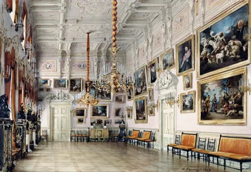 Der Tanzsaal im Haus von Graf Bezborodko, St. Petersburg, 1849