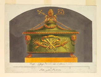 Sarkophag für die Reliquie, ca. 1825