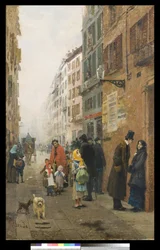 Eine Straße in Mailand