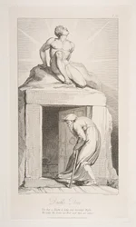 Todestür, aus Das Grab, ein Gedicht von Robert Blair, 1. März 1813