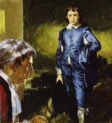 Gainsborough malt sein berühmtes Porträt Blue Boy