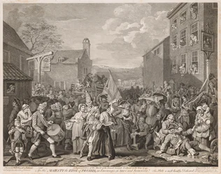 Marsch nach Finchley im Jahr 1746 (nach Hogarth)