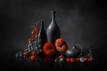 Stimmungsvolles Tomatenstillleben