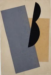 Komposition Blau-Gelb-Schwarz