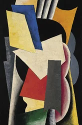 Malerisch-architektonisches Stillleben mit Instrumenten, 1915