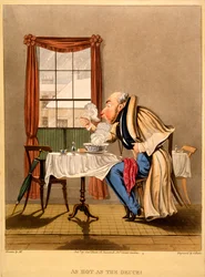 So heiß wie die Hölle!, Druck von George Hunt, 1827