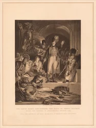Sir David Baird entdeckt den Körper von Tippoo Sultaun, 1799