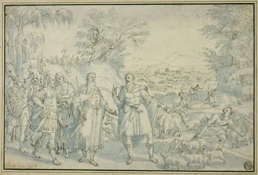Das Treffen von Abraham und Melchisedek