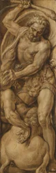 Herkules zerstört den Zentaur Nessus