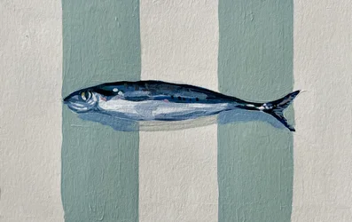 Blaue Fischstreifen