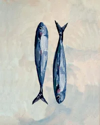 Sardinen in Blau