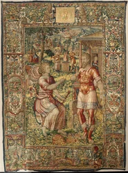 Geschichte von Gideon, spätes 16. Jahrhundert (Seide und Wolle)