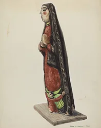 Unsere Liebe Frau von Guadalupe Bulto, ca. 1938