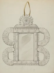 Zinnspiegelrahmen