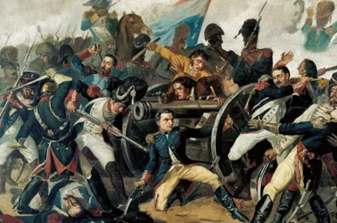 Spanischer Unabhängigkeitskrieg (1808-1814): Die Bevölkerung erhebt sich gegen die französische Besetzung durch Napoleon I. (Detail)
