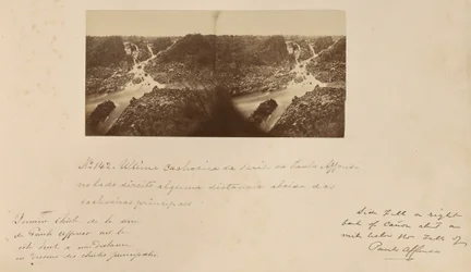 Letzter Wasserfall der Paulo Affonso Serie auf der rechten Seite, etwas unterhalb der Hauptwasserfälle