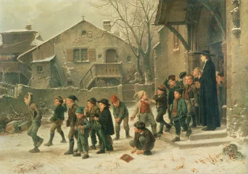 Nach dem Unterricht, 1859