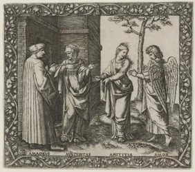 Amadeus Berruti mit Austeritas, Amititia und Amor