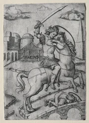 Horatius Cocles verteidigt die Sublicianische Brücke