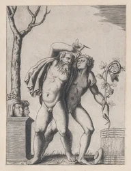 Speculum Romanae Magnificentiae: Junger und alter Bacchant