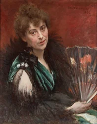 Frau mit Fächer, 1892
