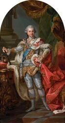 Stanislaus August im Krönungsornat