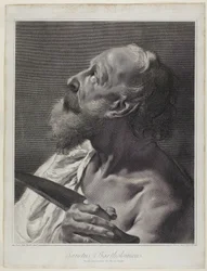 Der heilige Bartholomäus, aus Die Heilige Familie und die zwölf Apostel