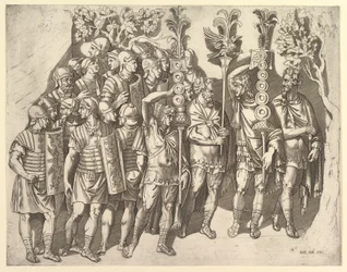 Speculum Romanae Magnificentiae: Eine römische Legion von der Trajanssäule, 16. Jahrhundert