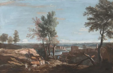 Weitläufige pastorale Landschaft