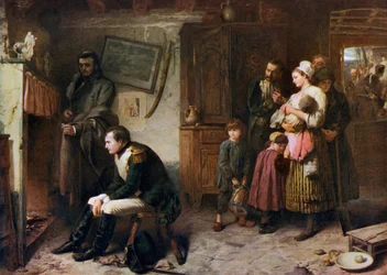 Auf der Straße von Waterloo nach Paris, 1863, 1912.