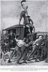 John Wilkes von der Londoner Menge befreit