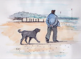 Mit dem Hund spazieren - 07