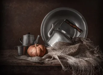 Rustikales Herbst-Stillleben
