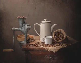 Vintage Kaffee-Stillleben