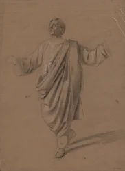 Akademische Studie einer männlichen Figur