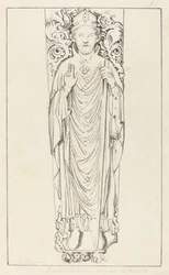 Bischof Wulstan in der Kathedrale von Worcester
