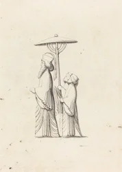 Skulptur in Persepolis, aus Le Bruyns Reisen