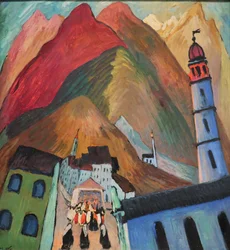 1924 Werefkin Prozession bei Ascona