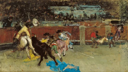 Stierkampf. Verwundeter Picador von Maria Fortuny