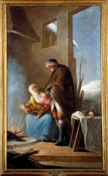 Winter. Gemälde von Mariano Maella