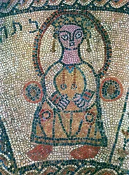 Zodiak-Tafel: das Tierkreiszeichen der Jungfrau