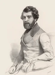 Porträt des Komponisten Federico Ricci 1809-1877, 1844