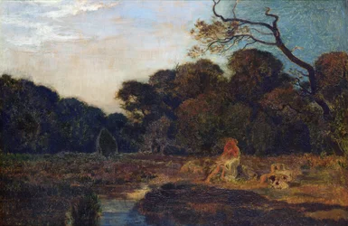 Liebende in einer Landschaft