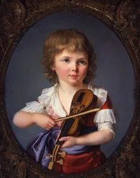 Meister Henri Gabiou spielt die Violine