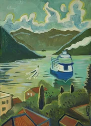 Küstenfjord Kreuzfahrtschiff