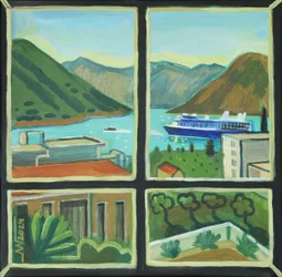 Küstenfenster Buchtblick