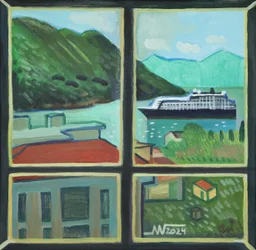 Fensterblick Kreuzfahrtschiff