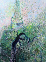Eiffelturm durch die Bäume