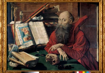 Darstellung des Heiligen Hieronymus in seinem Studierzimmer